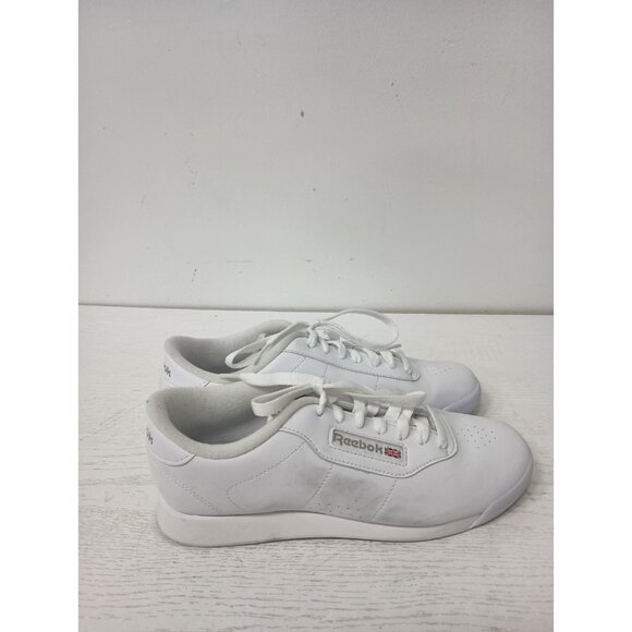 Reebok Womens Princess Sneaker Sz 8 White Classic Lace Up Low Top Comfort Shoes - Picture 6 of 12